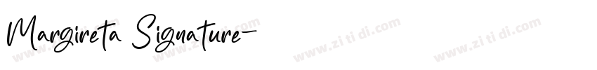 Margireta Signature字体转换